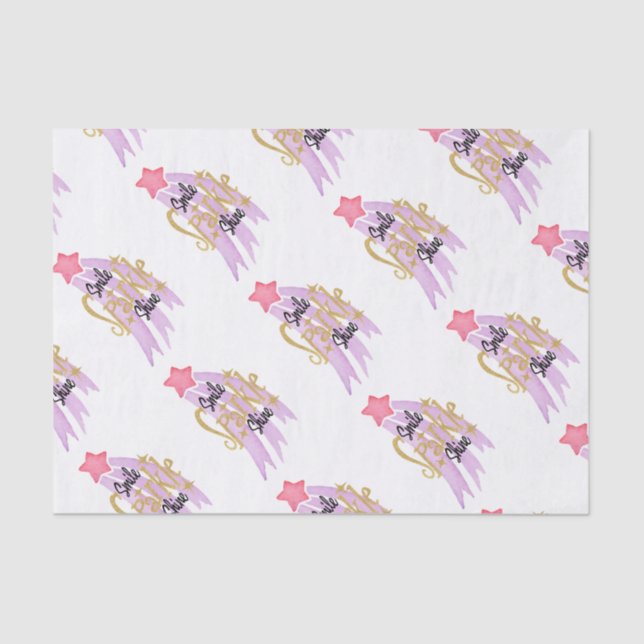 Papel De Seda Estrela brilhante (Frente )