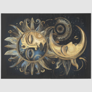 Papel De Seda Estrela-da-Lua Celestial Magnética do Crescente So