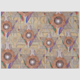 Papel De Seda "Estrela de David" em couro e camuflado