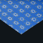 Papel De Seda Estrela de David Hanukkah Padrão Azul Branco<br><div class="desc">Eu tenho itens que combinam como sacos de presentes e papel de embrulho também. Procure mais cores e designs no meu compro ou me avise se você quer algo personalizado. Obrigados para comprar comigo!</div>