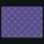 Papel De Seda Estrela de Hanukkah Chanukah de David Menorah Dour<br><div class="desc">Elevem seu Chanucá dando nossa Estrela de David, o papel de lenço de Chanucá azul de Menorah e feliz! Este lenço é como um toque de magia de férias para os presentes. Cada folha é adorada com a elegante Estrela de David e uma menorah radiante, fazer que seus presentes brilham...</div>