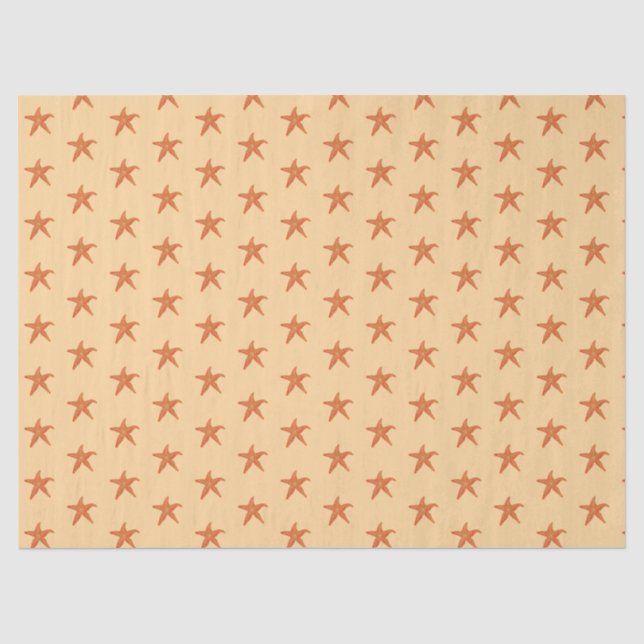 Papel De Seda  Estrela-do-mar fofa  (Frente )