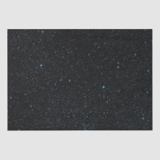 Papel De Seda Estrelas Azuis Espaço Sombrio