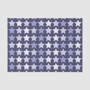 Papel De Seda Estrelas Azuis Marinhos Patriotas