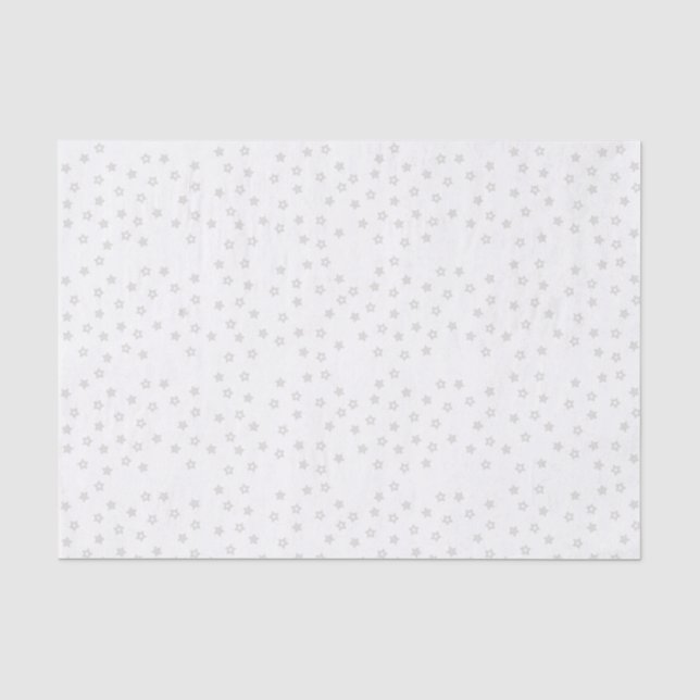 Papel De Seda Estrelas Cinzas (Frente )