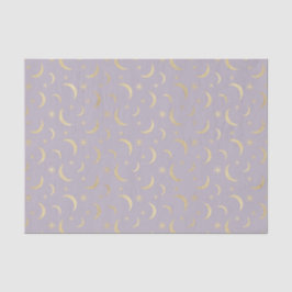 Papel De Seda Estrelas da Lua Roxa (Design 8 da Série Roxa)