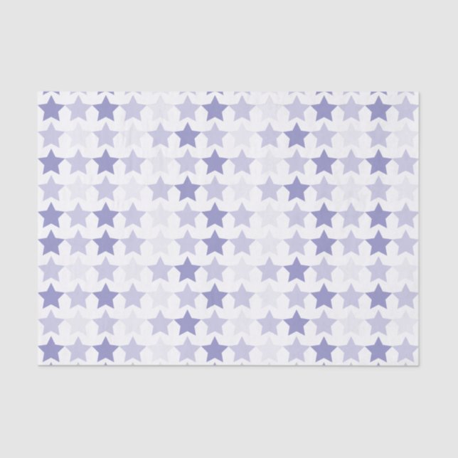 Papel De Seda Estrelas de Ombre Azul Patriótica (Frente )