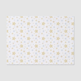 Papel De Seda Estrelas de Pastel Azul de Aquarela