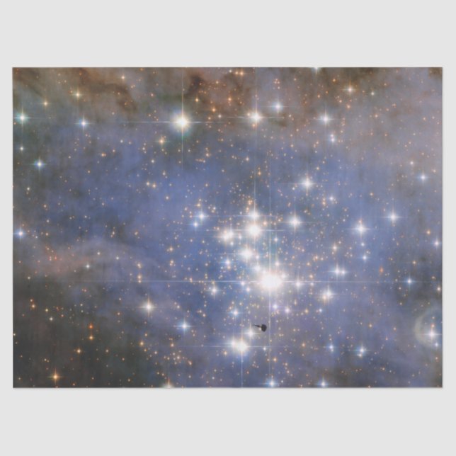 Papel De Seda Estrelas Diamante na Nebulosa de Carina Hubble Esp (Frente )