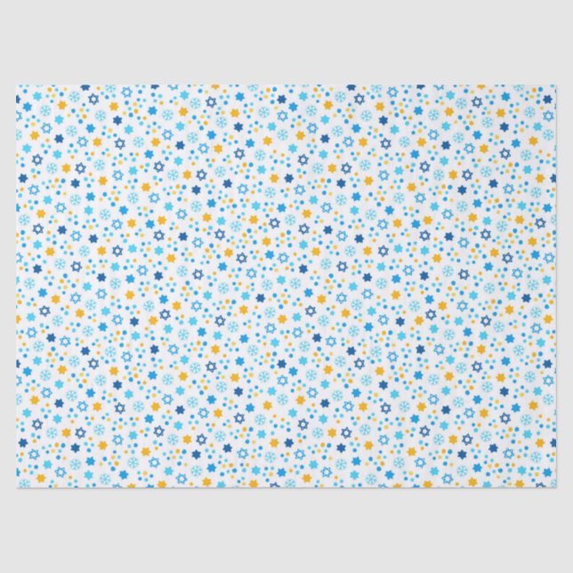 Papel De Seda Estrelas do Hanukkah (Frente )
