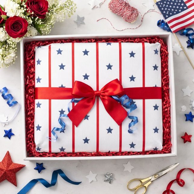 Papel De Seda Estrelas e faixas  (Criador carregado)