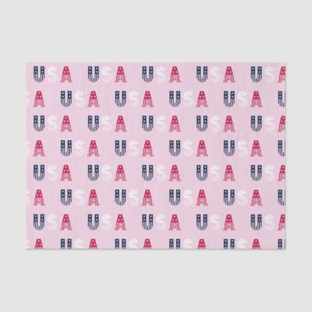 Papel De Seda Estrelas e faixas dos EUA (Frente )