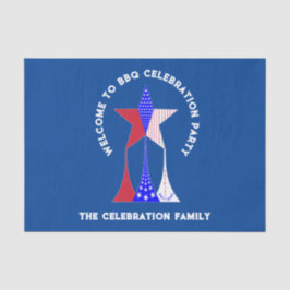 Papel De Seda Estrelas e Strips Patriot