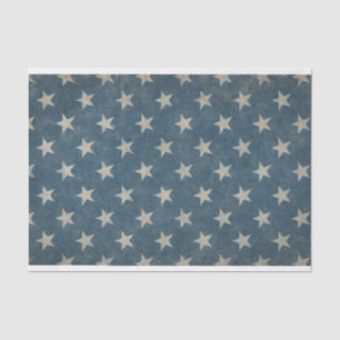 Papel De Seda Estrelas Grungentes com Fundo Azul