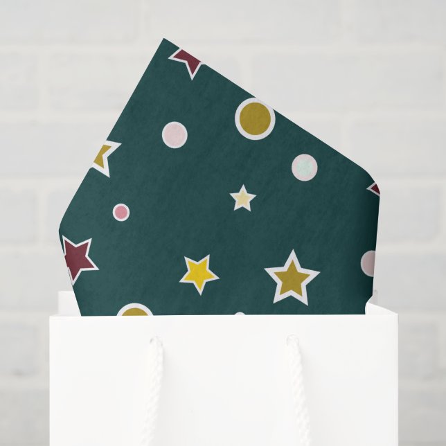 Papel De Seda Estrelas Mágicas (Sacola de presentes)