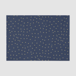 Papel De Seda Estrelas marinhos E Douradas