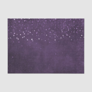 Papel De Seda Estrelas roxas