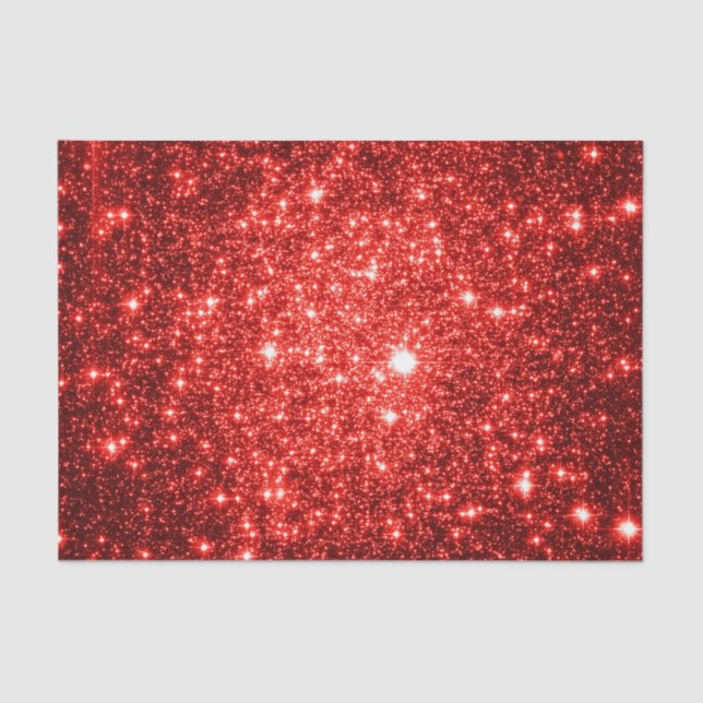 Papel de Seda Estrelas Vermelhas (Frente )