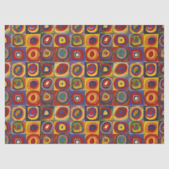 Papel De Seda Estudo de Cor - Wassily Kandinsky (Frente )