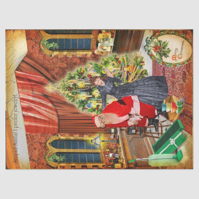 Papel De Seda ¡Estúpido Santa! Prefiero joyas :/ (Frente )