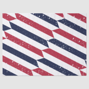 Papel De Seda Etapas da Liberdade - Branco Vermelho e Patriótico