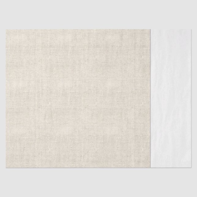 Papel De Seda Eterno de Linn Natural com Duas Pontas (Frente )