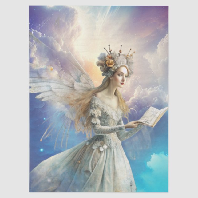 Papel De Seda Ethereal Enchanted Heavenly Princess Decoupage (Frente )