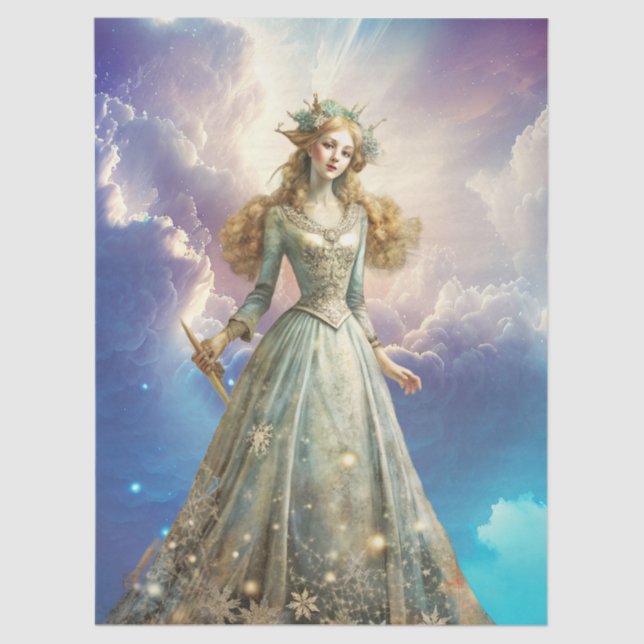 Papel De Seda Ethereal Enchanted Heavenly Princess Decoupage (Frente )