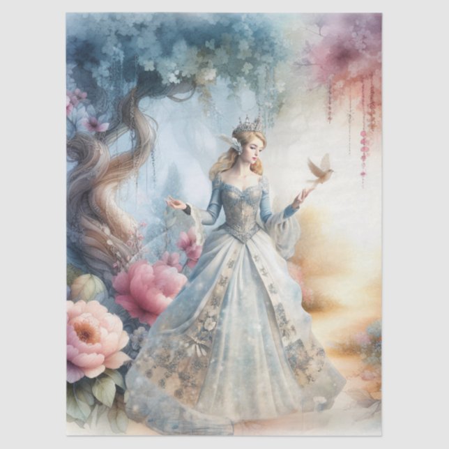 Papel De Seda Ethereal Enchanted Heavenly Princess Decoupage (Frente )