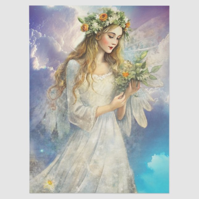 Papel De Seda Ethereal Enchanted Heavenly Princess Decoupage (Frente )