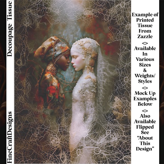 Papel De Seda Ethereal Spiritual Women, Symbolic EX6R Decoupage (Criador carregado)