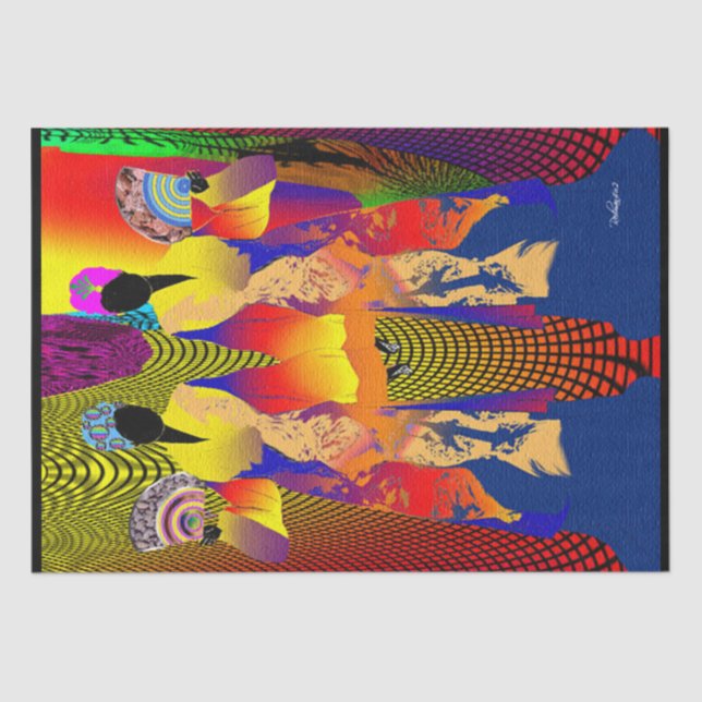 Papel De Seda Étnica (Frente )