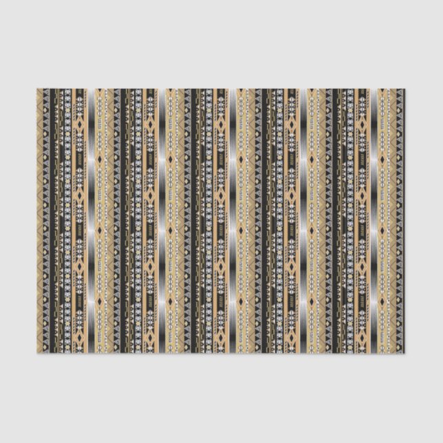 Papel De Seda Étnica, tribal, ornamento (Frente )