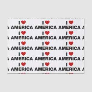 Papel De Seda Eu amo a América