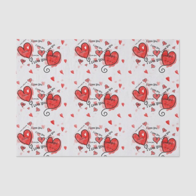 Papel De Seda Eu Amo, Amor, Te Amo (Frente )