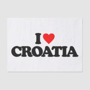 PAPEL DE SEDA EU AMO CROATIA