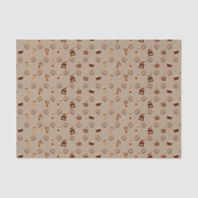 Papel De Seda Eu amo o café (Frente )