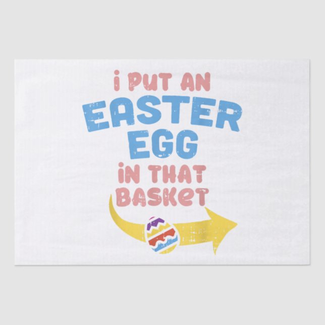 Papel De Seda Eu Coloquei Ovo De Páscoa No Anúncio De Gravidez E (Frente )