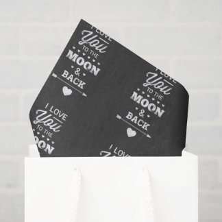 Papel De Seda Eu Te Amo À Lua E De Volta