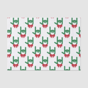 Papel De Seda Eu Te Amo Na Rua De Natal