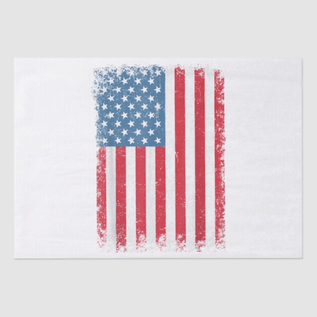 Papel De Seda EUA Bandeira Patriótica Americana Para Homens Meni (Frente )