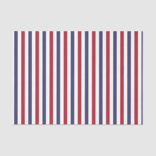 Papel De Seda EUA Flag Red and Flag Blue Narrow Thin Striin Stri (Frente )