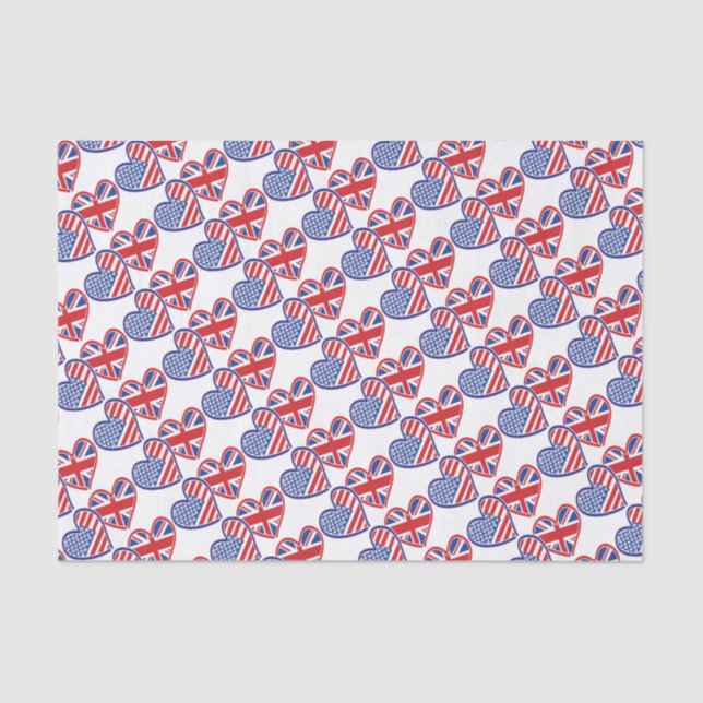 Papel De Seda EUA — UK-Love (Frente )