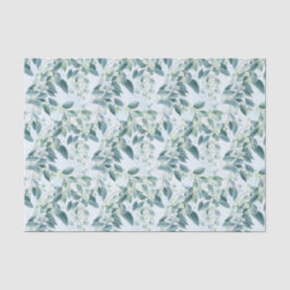 Papel De Seda Eucalipto Verde de Sábio Suave, estilo Watercolor