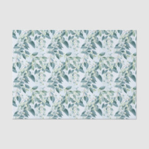 Papel De Seda Eucalipto Verde de Sábio Suave, estilo Watercolor