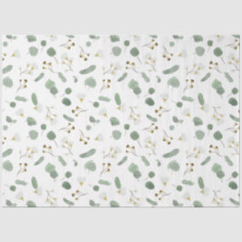 Papel De Seda Eucalyptus Greenery Glossomas de Goma Dólar