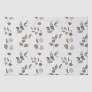 Papel De Seda Eucalyptus Leaf em Cream Fleck Sem Seiva
