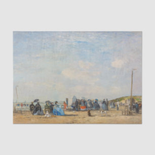 Papel De Seda Eugene Boudin - Encontro na praia