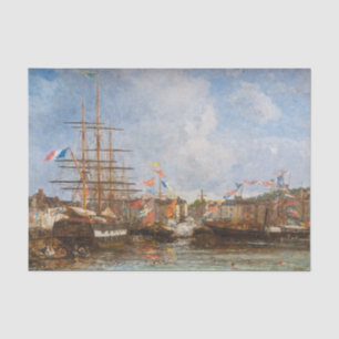 Papel De Seda Eugene Boudin - Festival no Porto de Honfleur