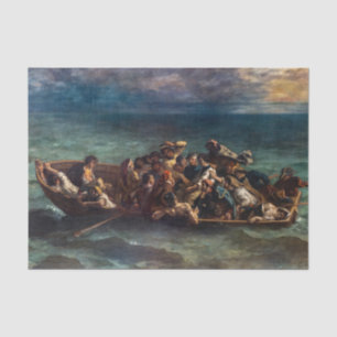 Papel De Seda Eugene Delacroix - O naufrágio de Don Juan